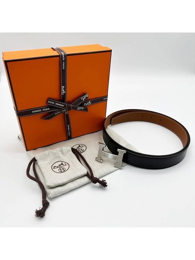 Men s Belt Reversible 32MM Black Gold H073967CAAA Silver Buckle H064544CB86 - HERMES - BALAAN 7