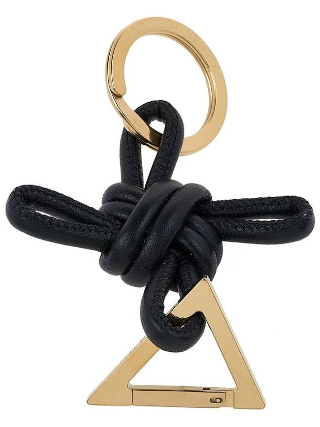 Triangle Nappa Key Holder Black - BOTTEGA VENETA - BALAAN 3