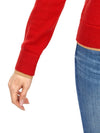 Double Layer Cashmere Crewneck Knit Top Red - TORY BURCH - BALAAN 9