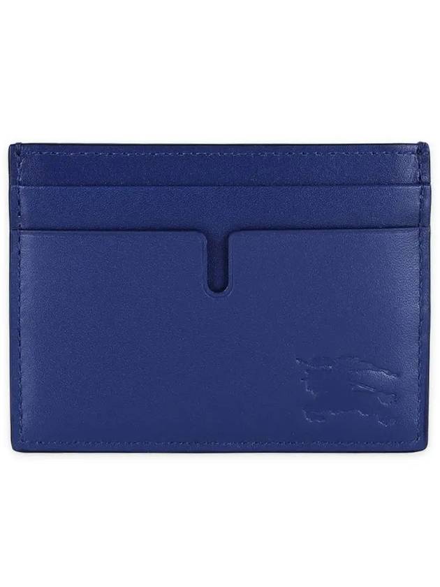 EKD Leather Card Wallet Blue - BURBERRY - BALAAN 3