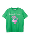 Fantastic Green Logo Short Sleeve T-Shirt Green - MSGM - BALAAN 1