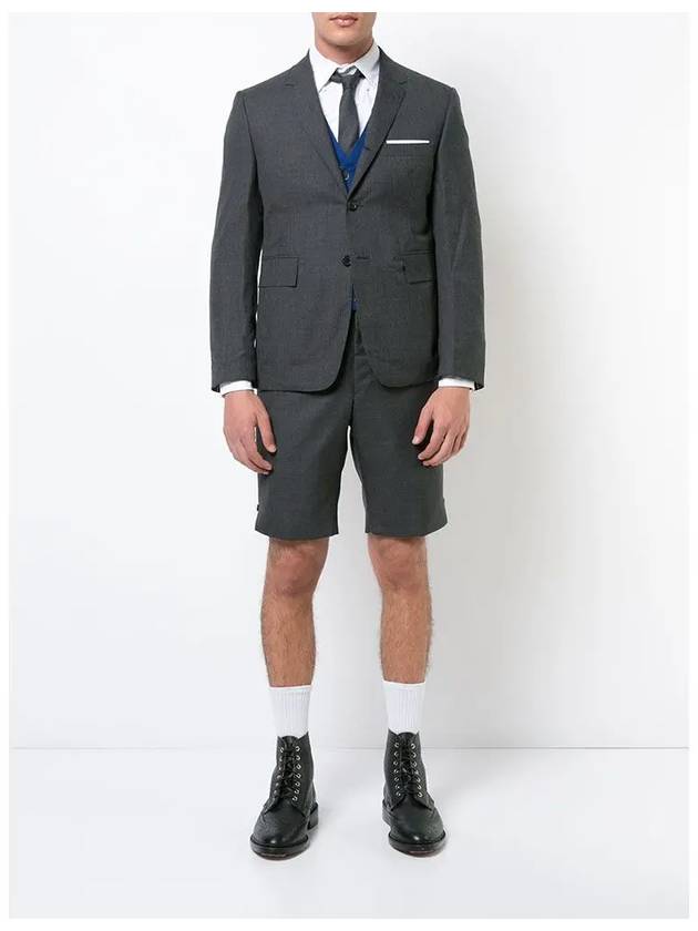 Twill Classic Backstrap Shorts Grey - THOM BROWNE - BALAAN 4