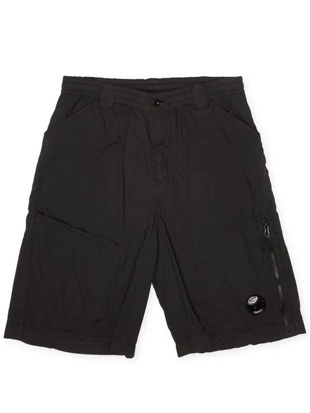 50 Fili Stretch Shorts Black - CP COMPANY - BALAAN 3