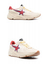 Men's Star Running Sole Low Top Sneakers Beige Red - GOLDEN GOOSE - BALAAN 5