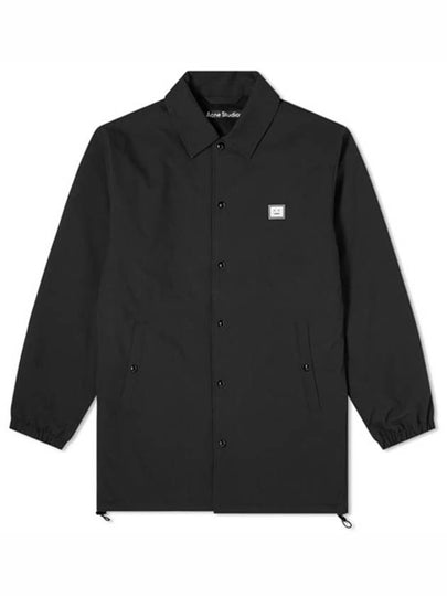 Face Patch Shirt Jacket Black - ACNE STUDIOS - BALAAN 2