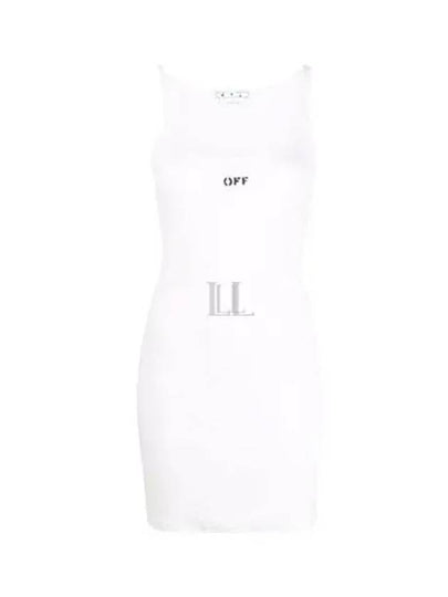 Off-Stamp Basic Rib Short Dress White - OFF WHITE - BALAAN 2