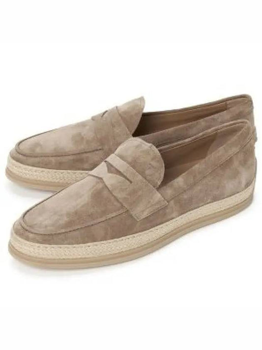 Flat Suede Loafers Beige - TOD'S - BALAAN 2