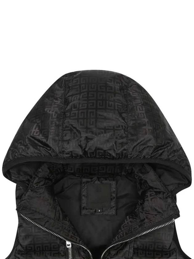 Kids Full Logo Down Padded Vest Black H26139 - GIVENCHY - BALAAN 3