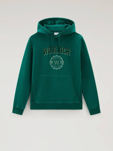 LOGO COTTON HOODIE - WOOLRICH - BALAAN 1