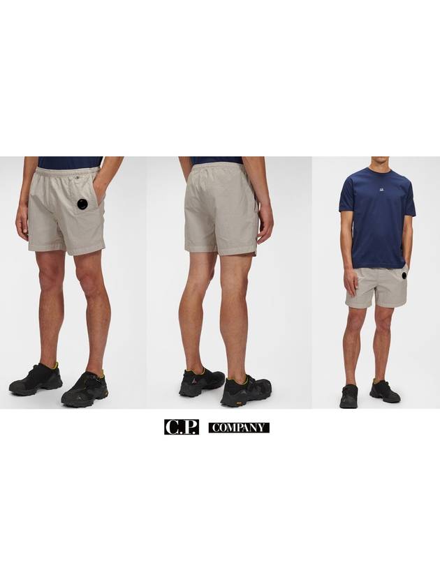 Lens Pocket Swim Shorts Grey - CP COMPANY - BALAAN.