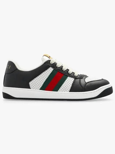 Men's Screener Low Top Sneakers Black - GUCCI - BALAAN 2