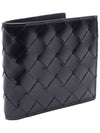 Intrecciato Half Wallet Black - BOTTEGA VENETA - BALAAN 4