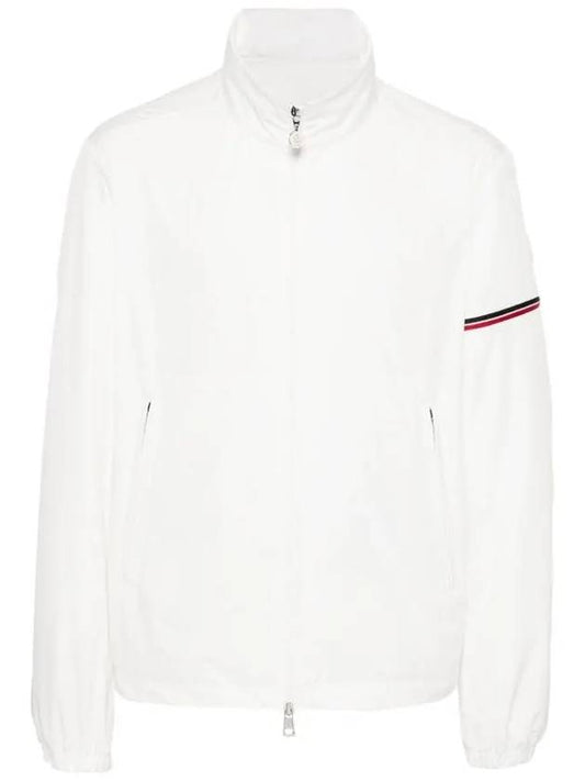 Ruinette Logo Patch Nylon Zip Up Jacket White - MONCLER - BALAAN 2