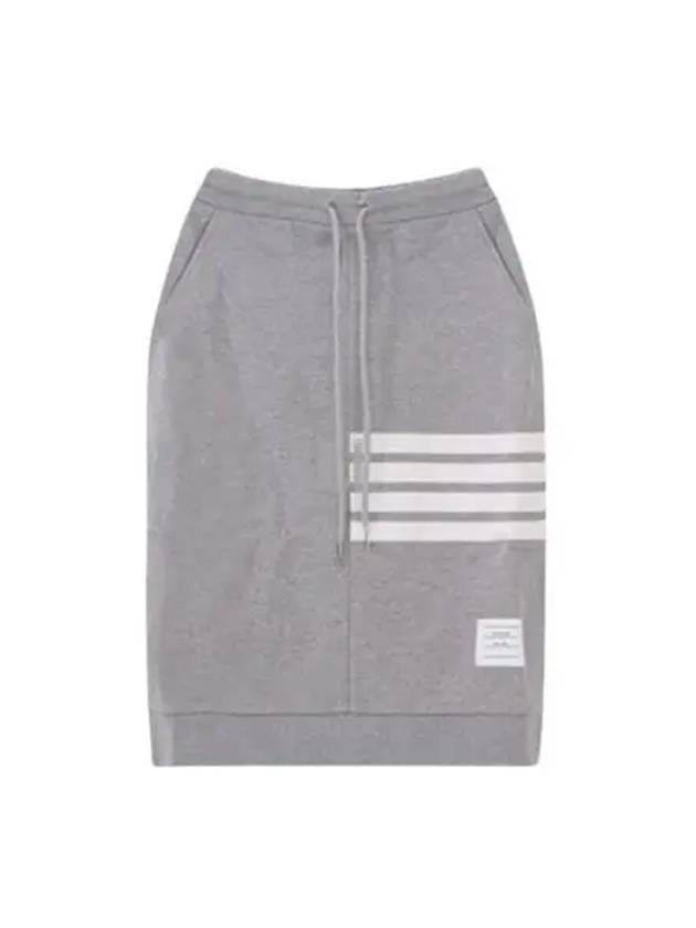 Women's 4-Bar Stripe Drawstring Skirt Grey - THOM BROWNE - BALAAN 2