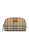 Check Pouch Bag Beige - BURBERRY - BALAAN 1