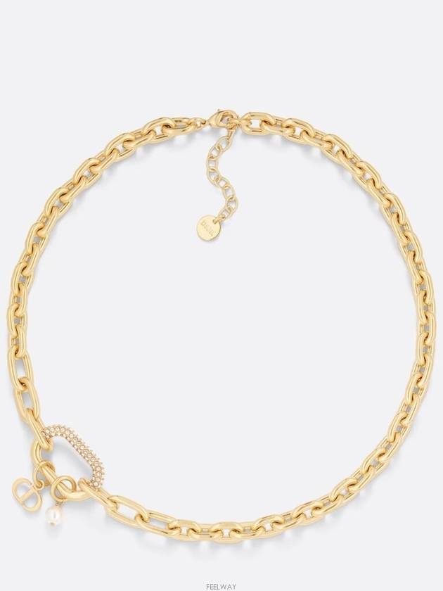 D-Fusion Large Link Chain Necklace Gold - DIOR - BALAAN 2