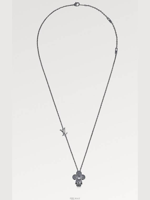 Vivienne Pendant Necklace Silver - LOUIS VUITTON - BALAAN 3