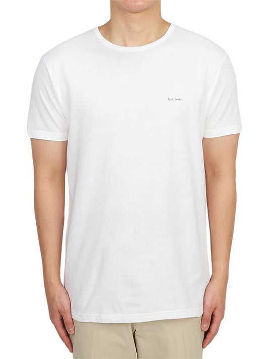 Logo Organic Cotton Short Sleeve T-Shirt 3 Pack White - PAUL SMITH - BALAAN 1