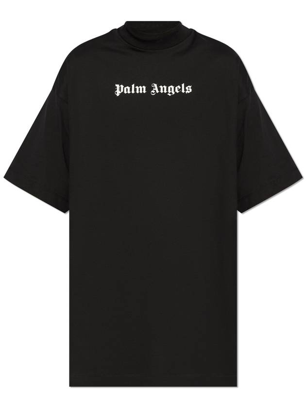 Palm Angels Dress With Print, Women's, Black - PALM ANGELS - BALAAN 1