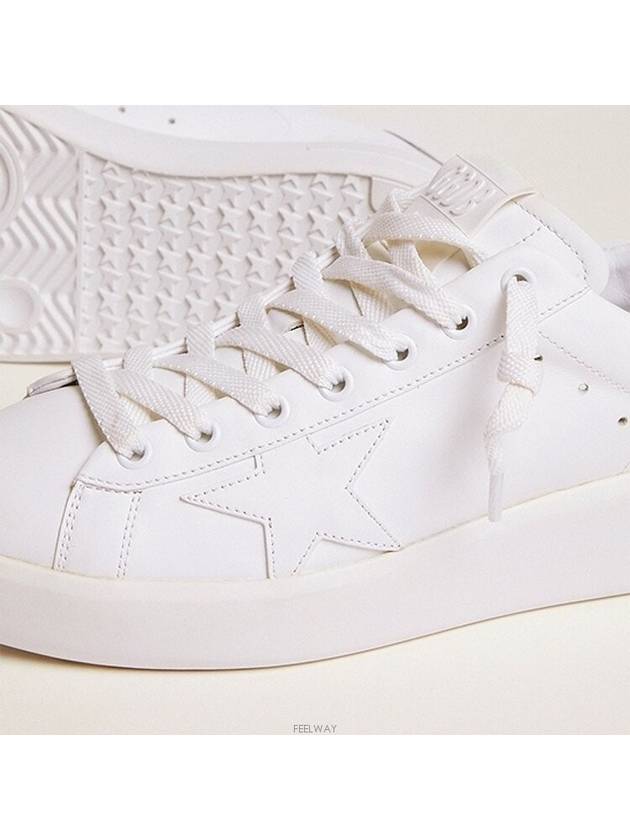 Purestar White Silver Glitter Heel Tab Sneakers - GOLDEN GOOSE - BALAAN 4