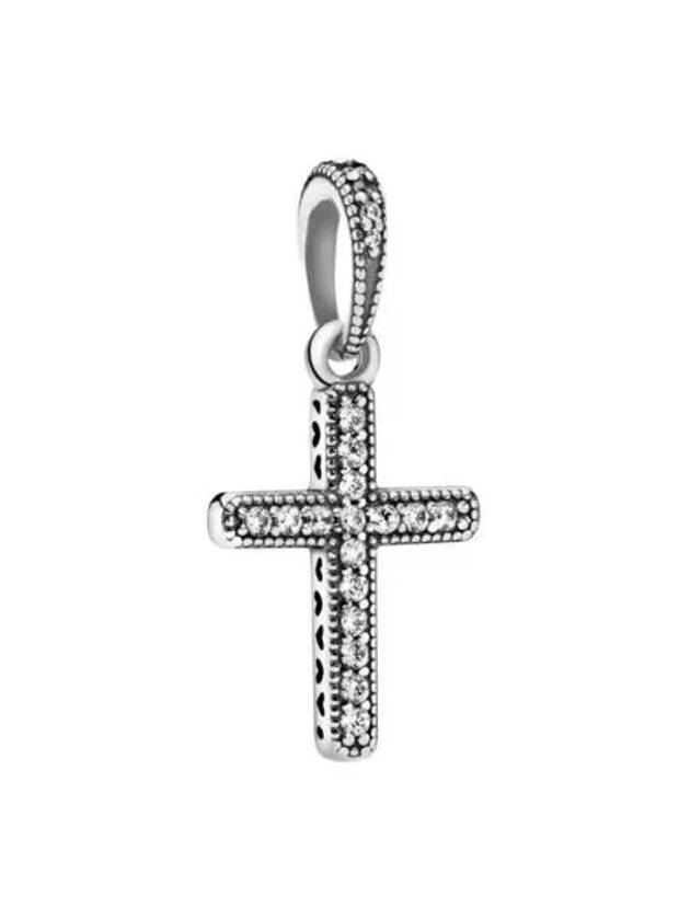 Sparkling Cross Pendant Silver - PANDORA - BALAAN 2