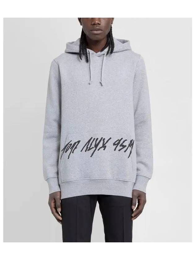 ALYX Men s Gray Script Logo Hoodie AAUSW0133FA01 - 1017 ALYX 9SM - BALAAN 9