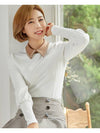 Golf Wear Suede Pearl Collar T-shirts Beige - J JANE - BALAAN 1