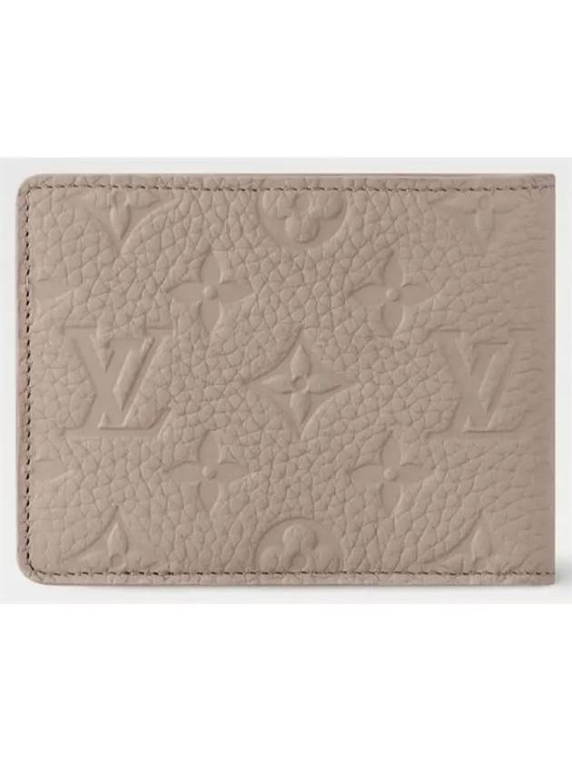 Multiple Monogram Taurillon Leather Half Wallet Rose Beige - LOUIS VUITTON - BALAAN 5