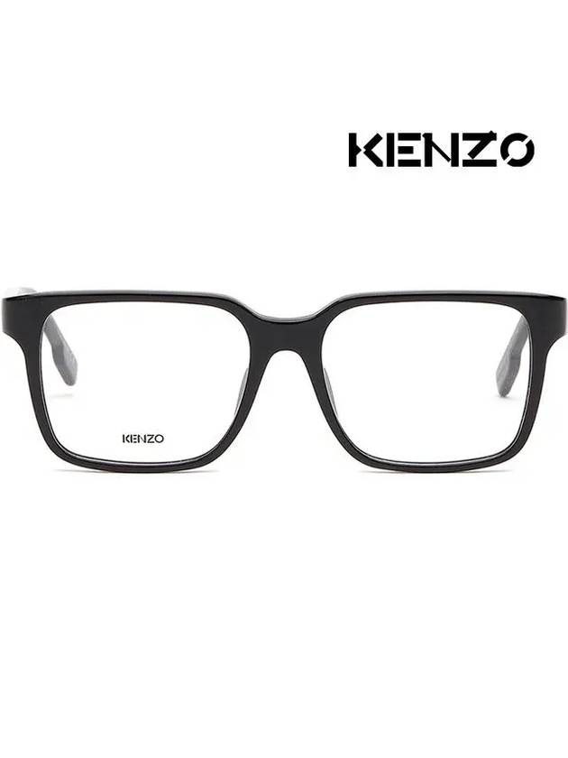 Eyewear Square Eyeglasses Black - KENZO - BALAAN 4