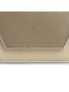 Logo Leather Half Wallet Beige - MARNI - BALAAN 8