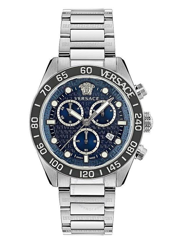 Greca Dome Chrono Quartz Watch Silver - VERSACE - BALAAN 2