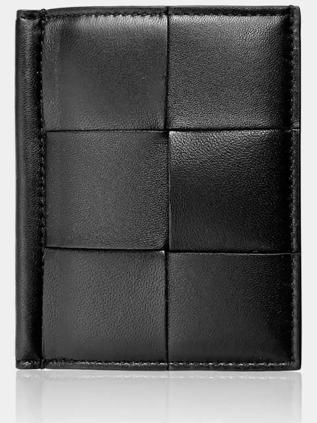 Cassette Slim Flap Card Wallet Black - BOTTEGA VENETA - BALAAN 7