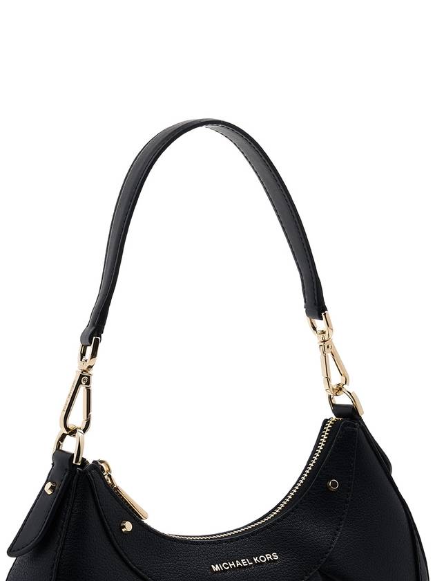 Enzo Small Pebbled Leather Shoulder Bag Black - MICHAEL KORS - BALAAN 8