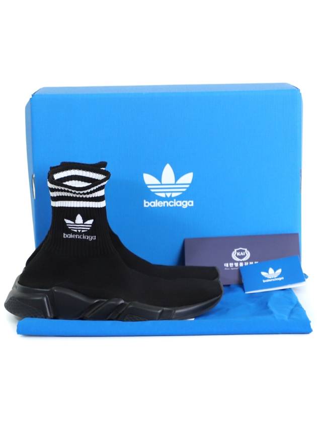 42 x Adidas Valdidas Speedrunner Socks Sneakers Black - BALENCIAGA - BALAAN 5