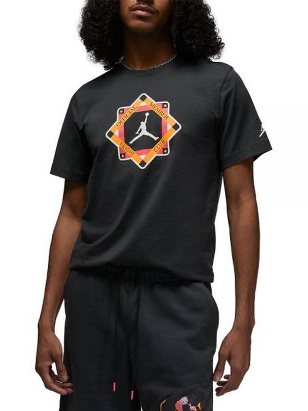 Jordan Flight MVP Graphic Short Sleeve T-shirt Black - NIKE - BALAAN 2