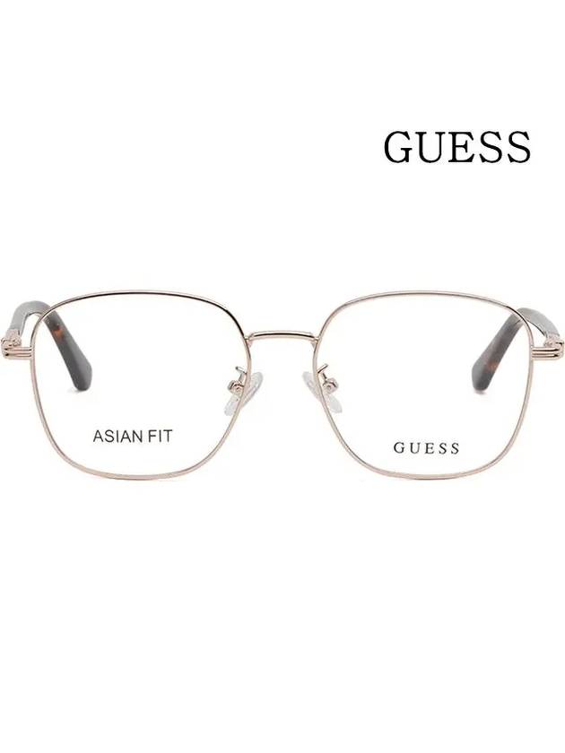 Glasses Frame GU2916D 032 Men Women Gold Metal Frame Asian Fit - GUESS - BALAAN 3