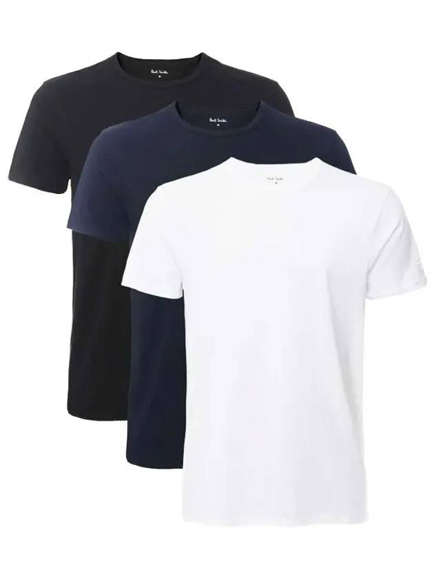 Mixed Modal Lounge Short Sleeve T-Shirts 3 Pack - PAUL SMITH - BALAAN 3