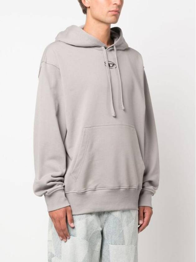 S Macs Logo Hoodie Grey - DIESEL - BALAAN 5