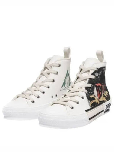 Signature high top canvas sneakers - DIOR - BALAAN 1