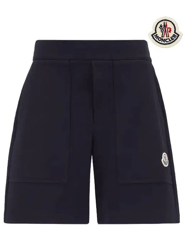 Kids Fleece Shorts Navy 8H00010 809AG 778 12A 14A - MONCLER - BALAAN 2