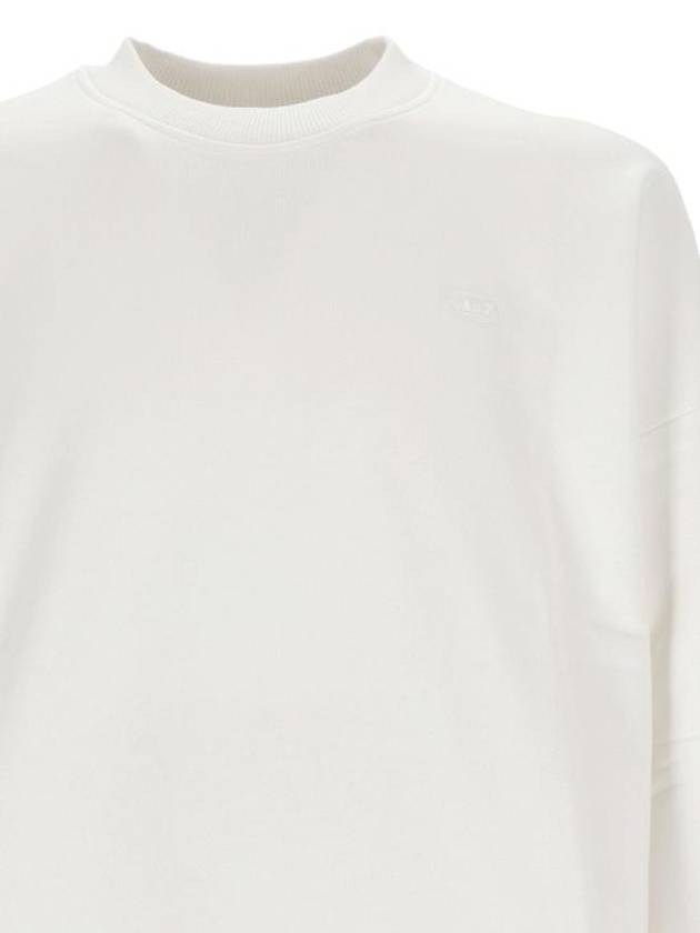 Men's Logo Embroidery Sweatshirt White - DIESEL - BALAAN 3