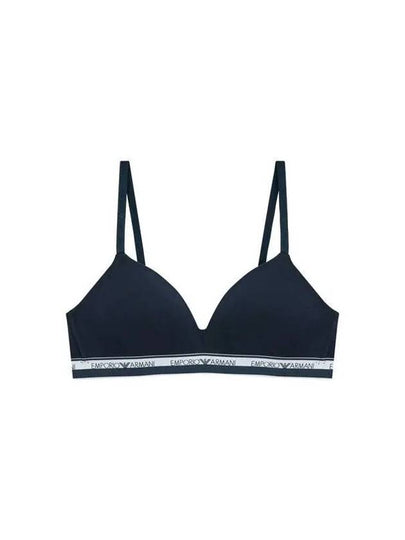 UNDERWEAR Women s Logo Line Band Triangle Bra Marine - EMPORIO ARMANI - BALAAN 1