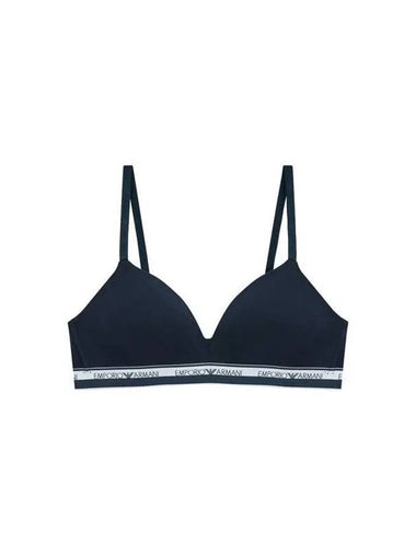 UNDERWEAR Women s Logo Line Band Triangle Bra Marine - EMPORIO ARMANI - BALAAN 1