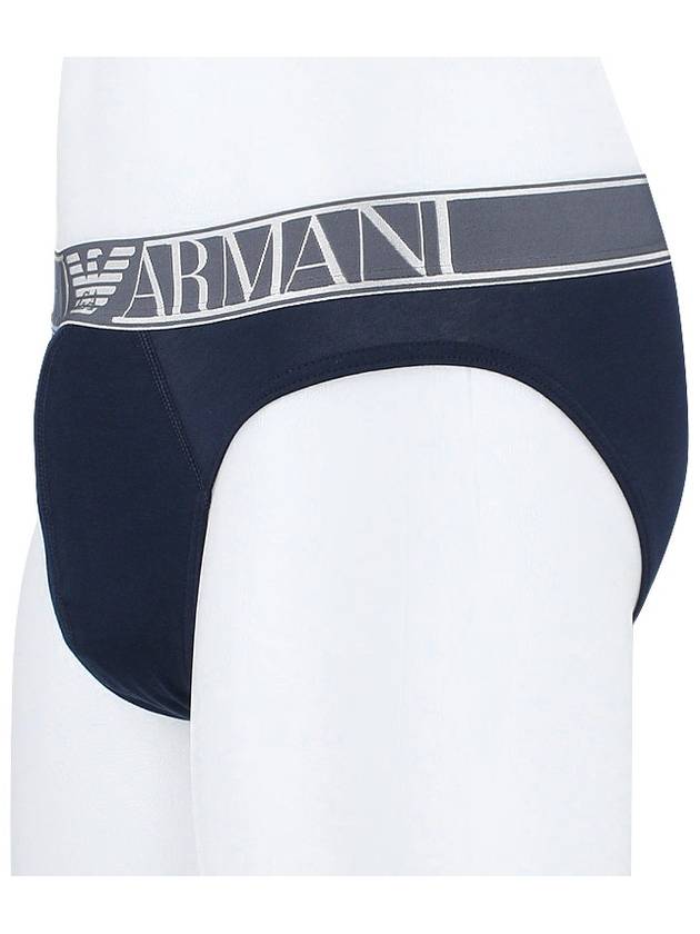 Logo Band Briefs Navy Blue - EMPORIO ARMANI - 4