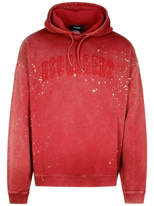 DSQUARED2 Red Cotton Sweatshirt - DSQUARED2 - BALAAN 1