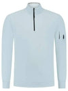 Light Fleece Half Zip-Up Sweatshirt Blue - CP COMPANY - BALAAN 2