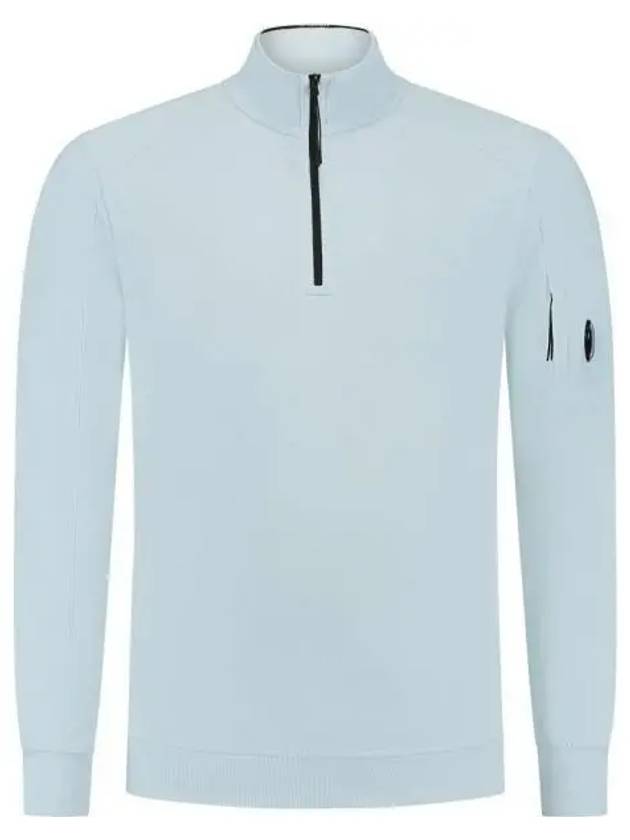 Light Fleece Half Zip-Up Sweatshirt Blue - CP COMPANY - BALAAN 2