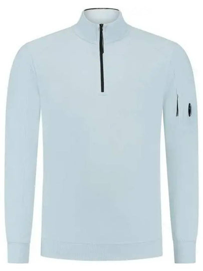 Light Fleece Half Zip-Up Sweatshirt Blue - CP COMPANY - BALAAN 2