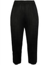 Pleated Basic Straight Pants Black - ISSEY MIYAKE - BALAAN 2