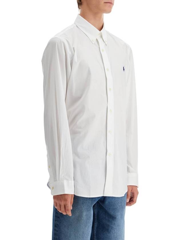 Polo Pony Embroidered Poplin Shirt 710928255 - POLO RALPH LAUREN - BALAAN 3